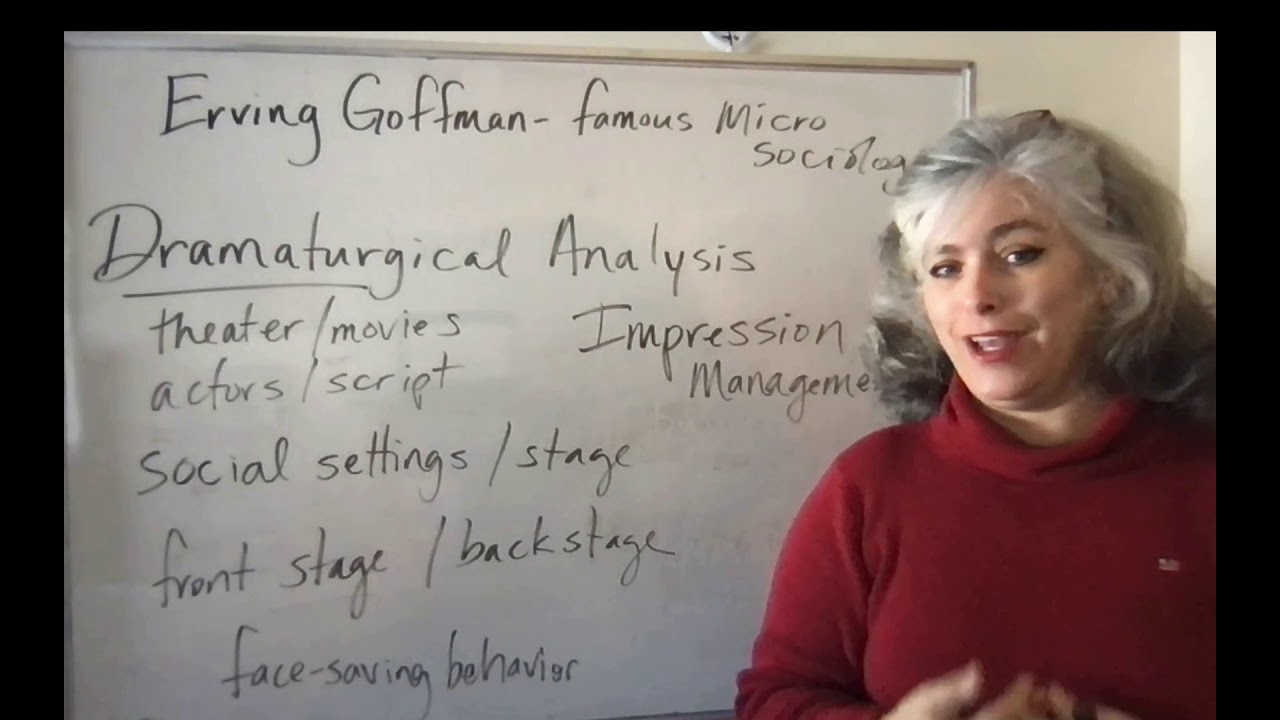 sociology week 6 lesson 3 dramaturgical analysis