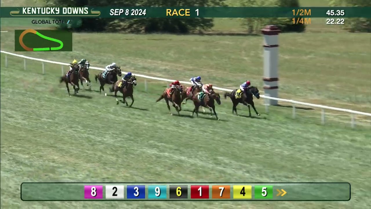 Golden Afternoon wins race one on September 8 at Kentucky Downs