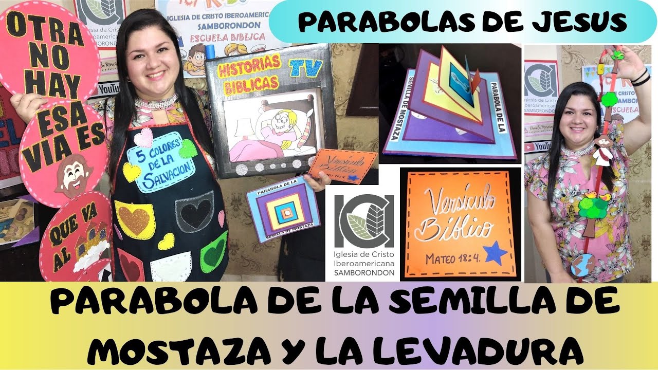PARABOLA DE LA SEMILLA MOSTAZA - PARABOLA  DE LA LEVADURA - CON EXPERIMENTO - PARABOLAS DE JESUS