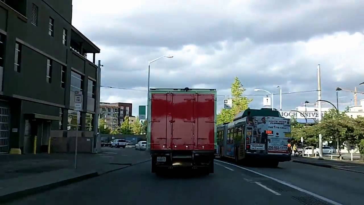 Tour of Seattle: Downtown, WA-99, Floating Bridge, out to Bellevue