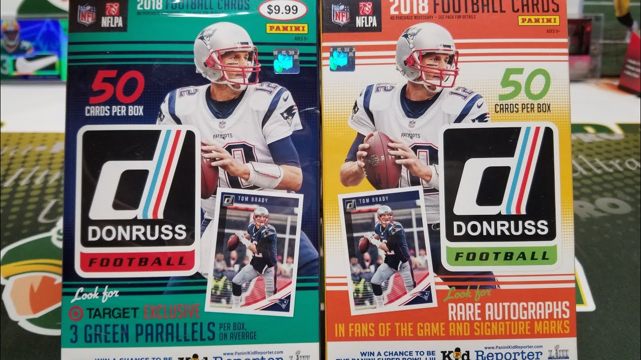 2018 Donruss Football Retail Hanger Box Comparison