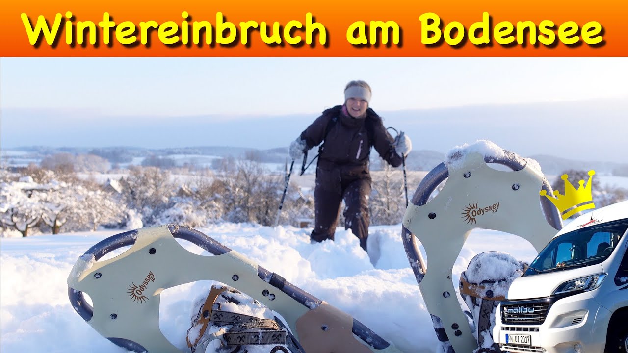 Wintereinbruch am Bodensee: Schneeschuh Tour zum Prinz