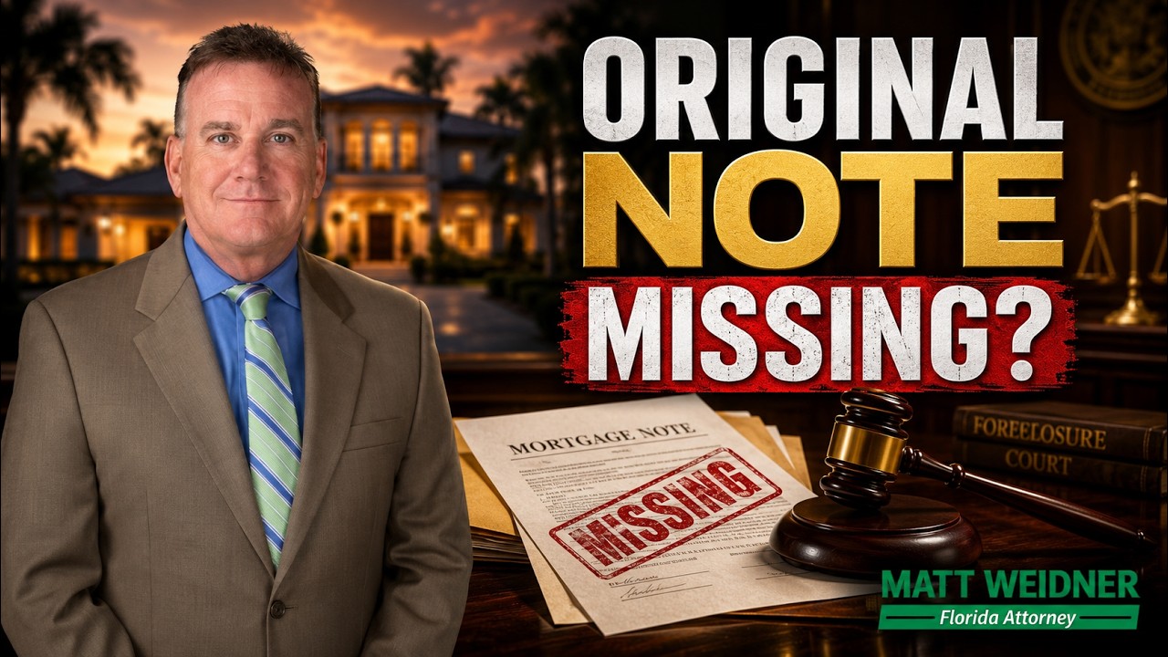 Foreclosure and Fraud Upon The Court- Original Note Not Filed