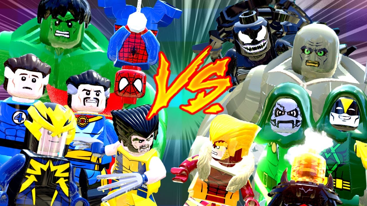 Heróis VS Vilões PARTE 3 - LEGO Marvel Super Heroes | Briga de Herois #133