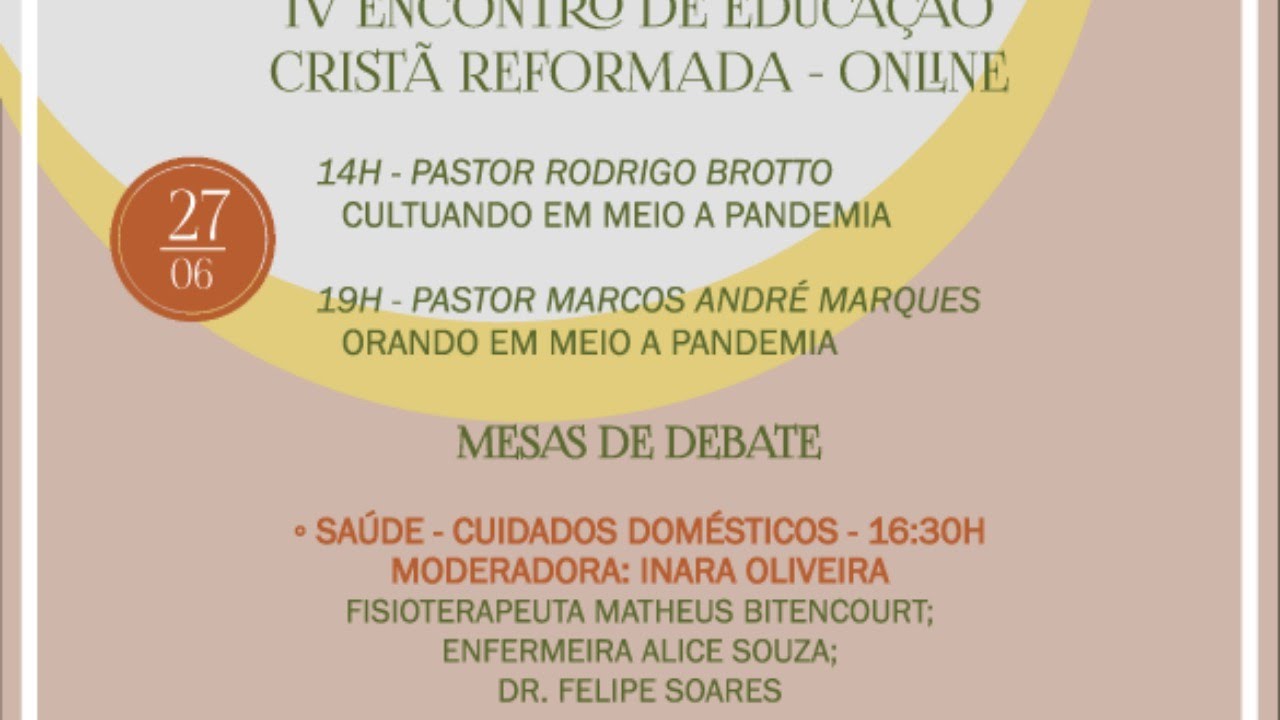IV EDUCRE - Cultuando em meio a Pandemia | Rev. Rodrigo Brotto