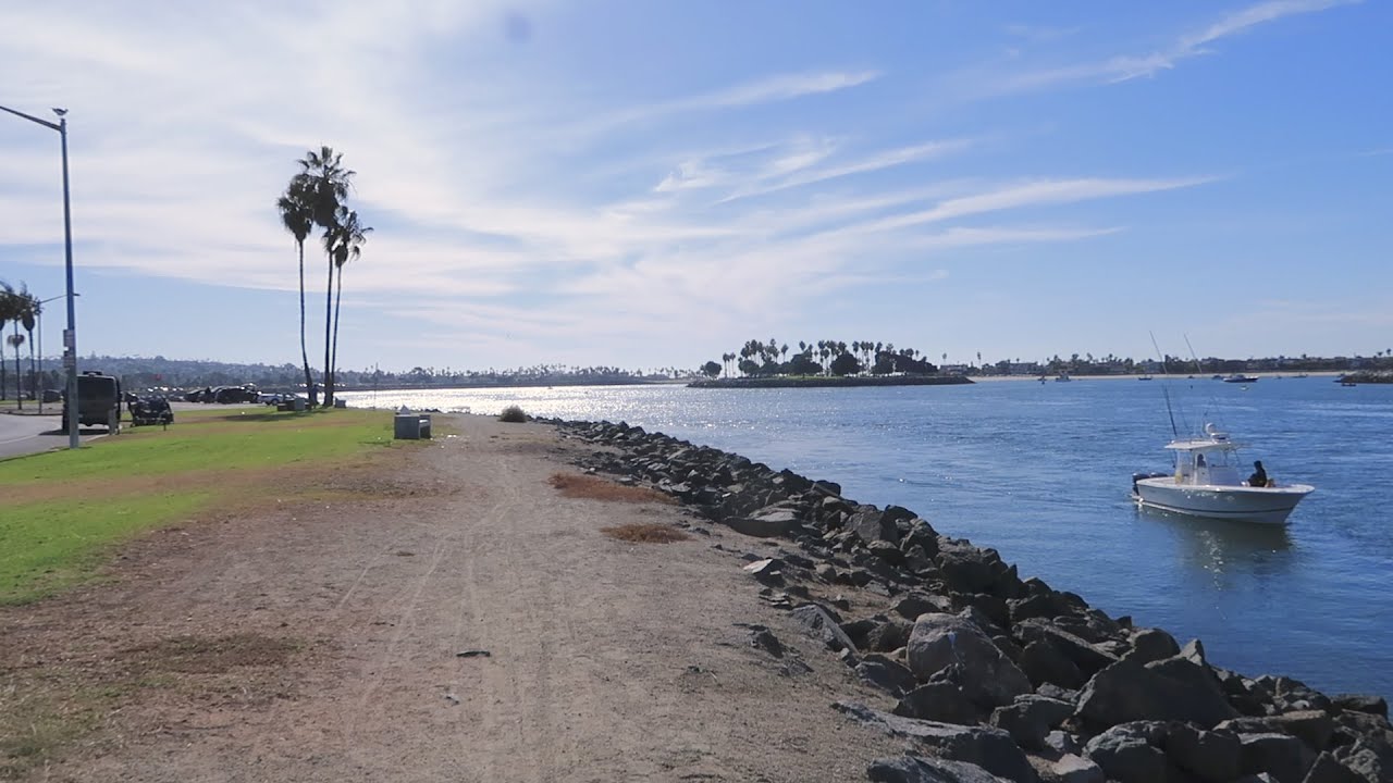 Walking San Diego River Channel to Mission Bay