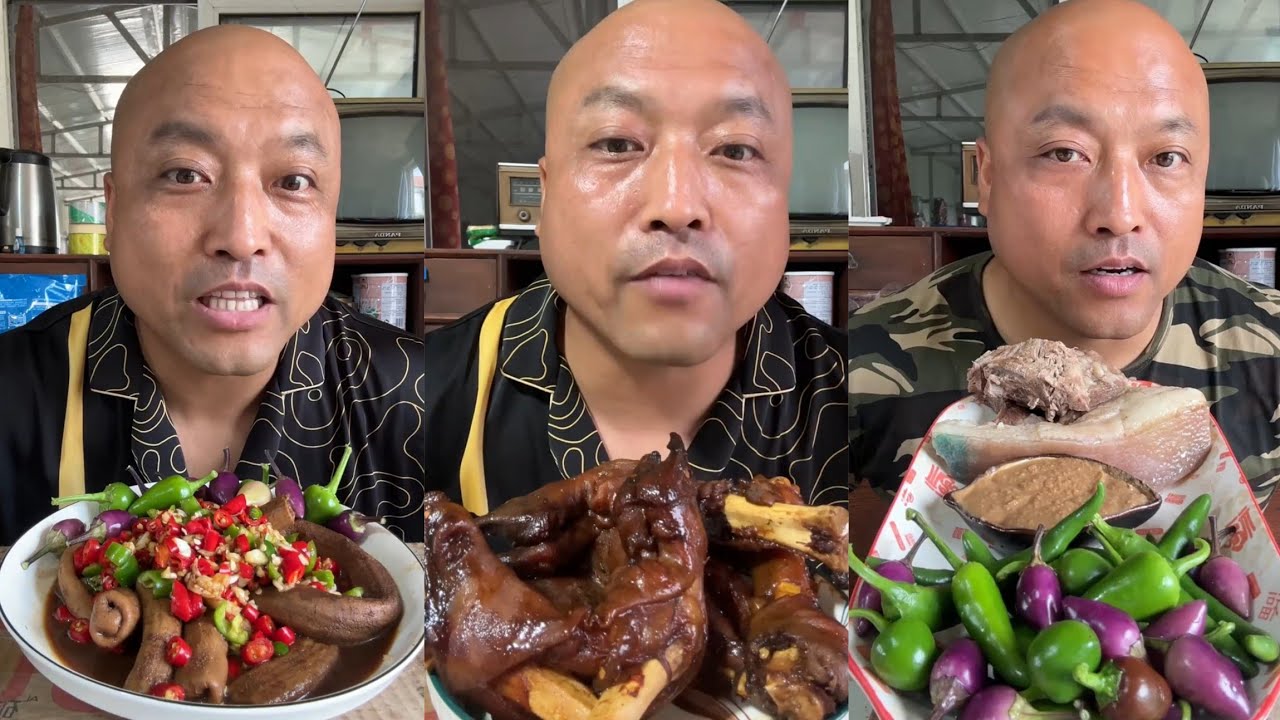 YUMMY/Challenge Eating Pork 🤤 Meat 🥓 Noodle 🍜😋, Friend Fish Chicken #meat #cooking #foodie #yummy 