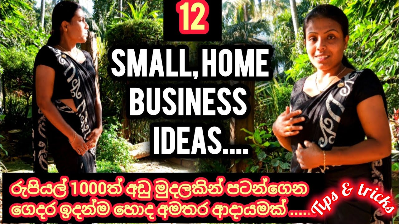 අඩුම වියදමින් පටන් ගෙන ලොකු ලාභයක් ගන්න පුලුවන් බිස්නස් 12 ක් සරලව💡Tips for low budget businesse💡💡