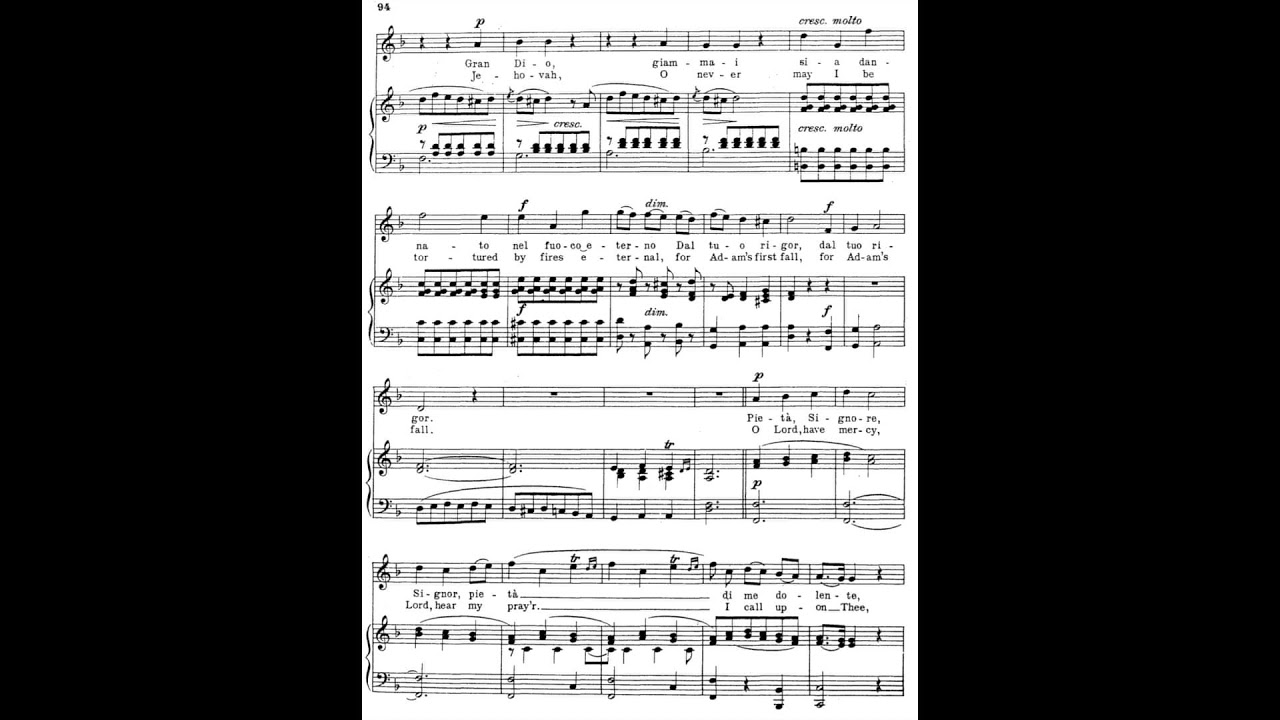 23 Pietà Signore (24 Italian Songs and Arias) piano melody and accompaniment