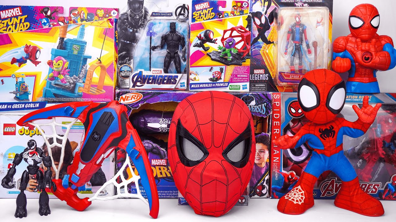Marvel Spiderman Collection Unboxing Review | Spider-Man Nerf Blaster | Spider-Man Mask