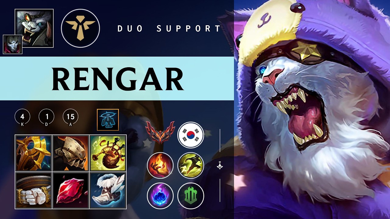 Rengar Support vs Blitzcrank - KR Grandmaster Patch 26.04