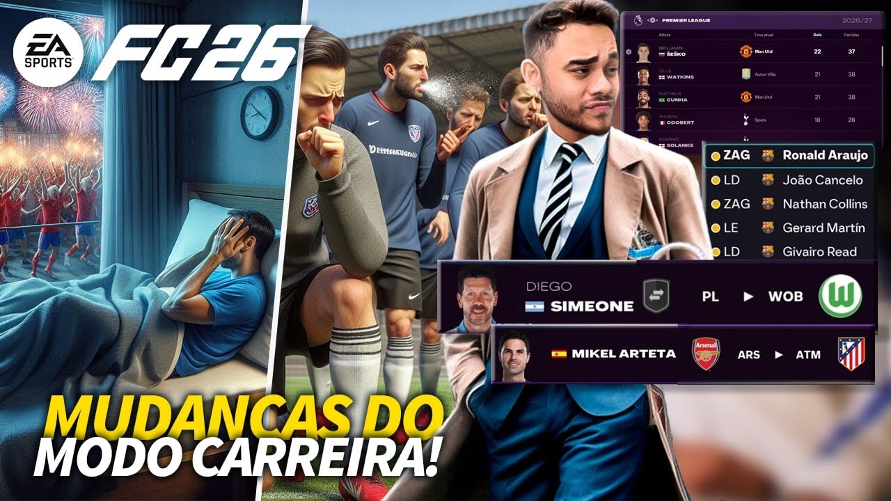 FC 26: EVENTOS INESPERADOS, MERCADO DE T&Eacute;CNICOS, ESTAT&Iacute;STICAS: COMO EST&Atilde;O AS NOVIDADES DA CARREIRA?