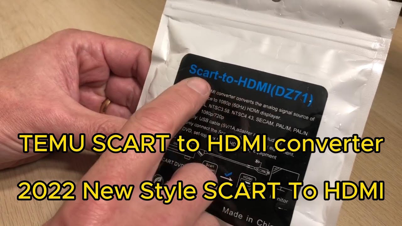 TEMU SCART to HDMI converter 2022 New Style SCART to HDMI