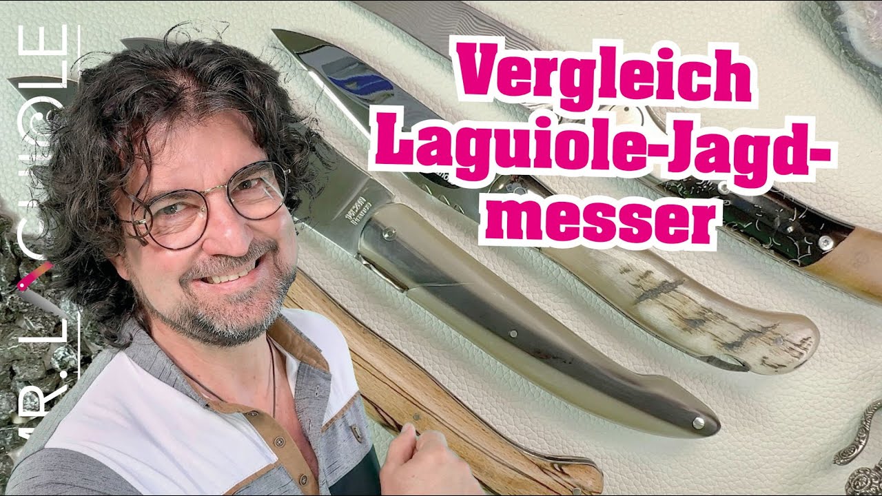 Vergleich Laguiole-Jagdmesser von 3 verschiedene Schmieden