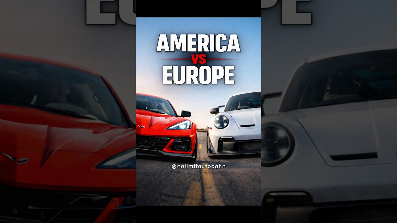 911 GT3 vs Corvette Z06 &mdash; Is Expensive Actually Better? #shorts #porsche #corvette #carreview