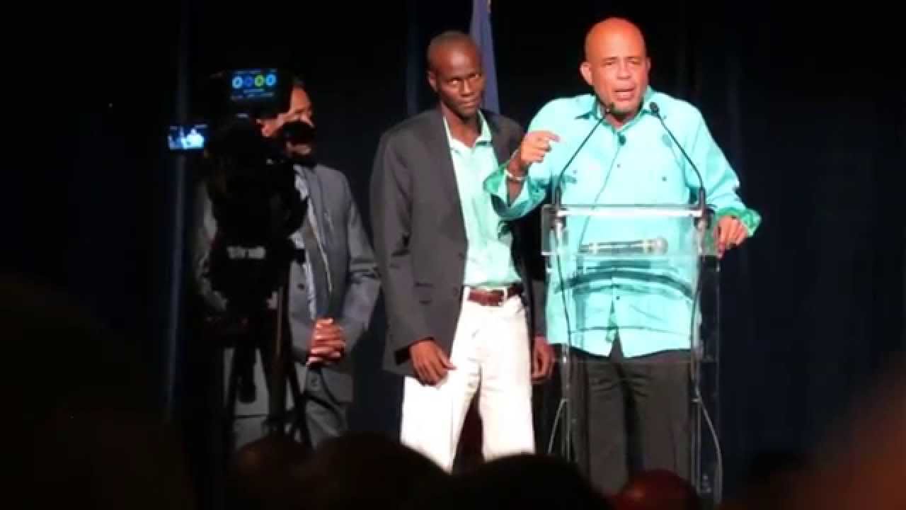 Président Joseph Michel Martelly présente Jovenel Moise et le projet de plantation de bananes