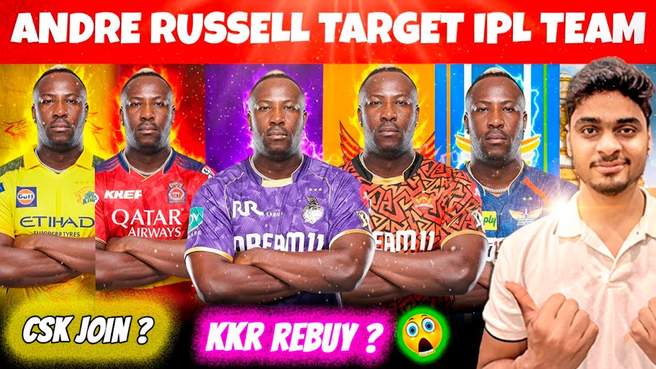 IPL Auction Update🔥: Andre Russell Target IPL Team ? CSK, KKR, RCB, SRH, LSG, | IPL 2026 News Today