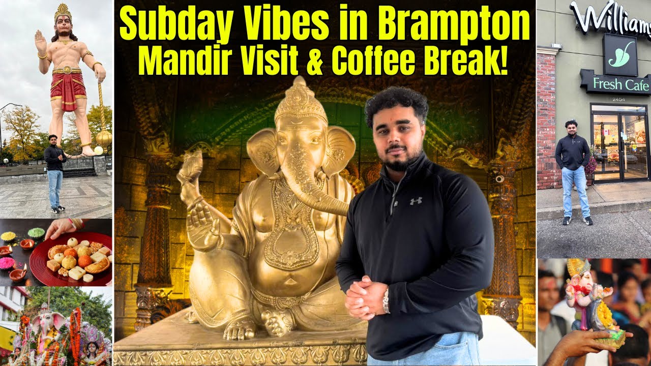 Diwali Temple Visit in Canada | Hindu Sabha Mandir Brampton Vlog 2025
