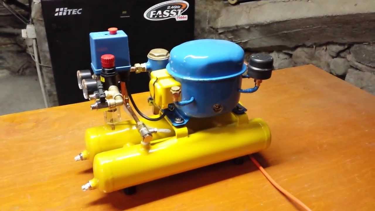 Compressore silenzioso per aerografia autocostruito/3