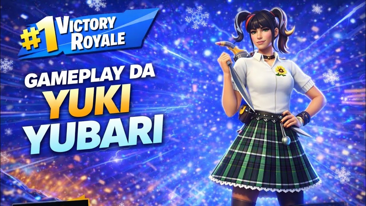 Fortnite (PS5 slim) 1080p full HD 60Fps com  HDR Gameplay |Com a Skin YUKI YUBARI🏆👑