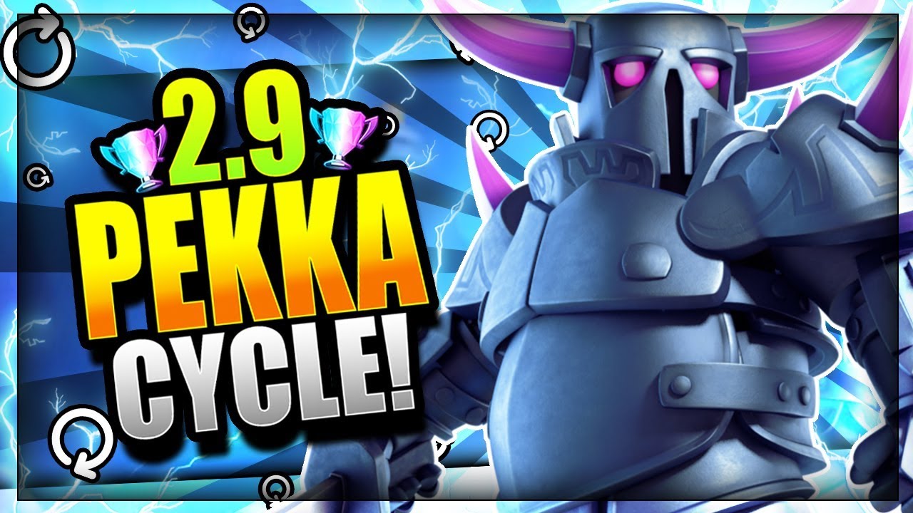 INSANE 2.9 SUPER FAST CYCLE PEKKA DECK!! Destroy the Meta! Clash Royale Pekka Deck 2018