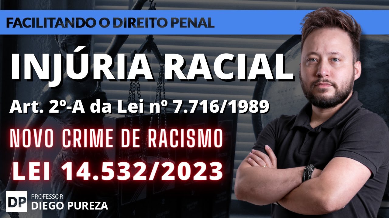 INJ&Uacute;RIA RACIAL (art. 2&ordm;-A da Lei 7.716/1989) AGORA &Eacute; RACISMO (LEI 14.532/2023)