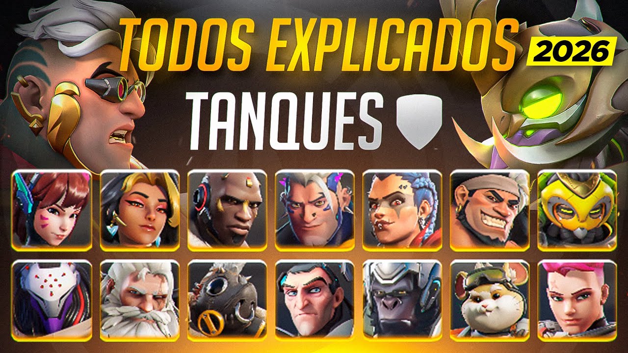 COMO JUGAR TODOS LOS TANQUES de OVERWATCH en 2026 y sus PERKS