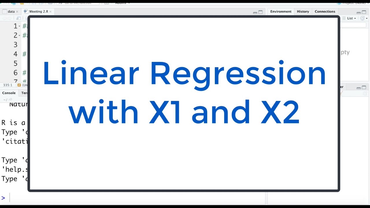 2.5 Multiple Linear Regression in R: Two X Variables (Visualizing The Data in R)