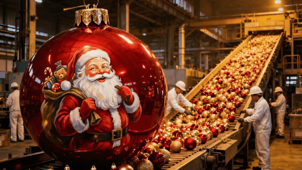 Inside the Christmas Ornament Factory: How Holiday Baubles Are Mass-Produced!