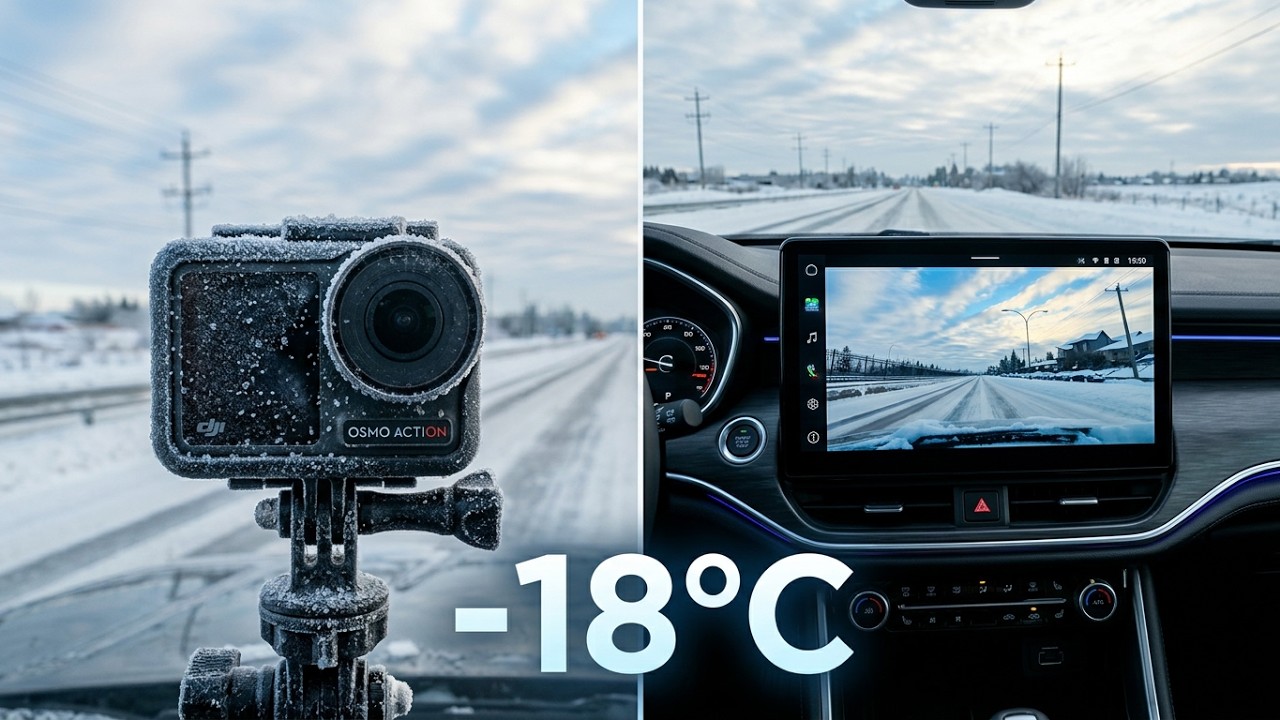 Calgary to Edmonton Drive | -18 C | Shot on DJI Osmo Action 5 Pro