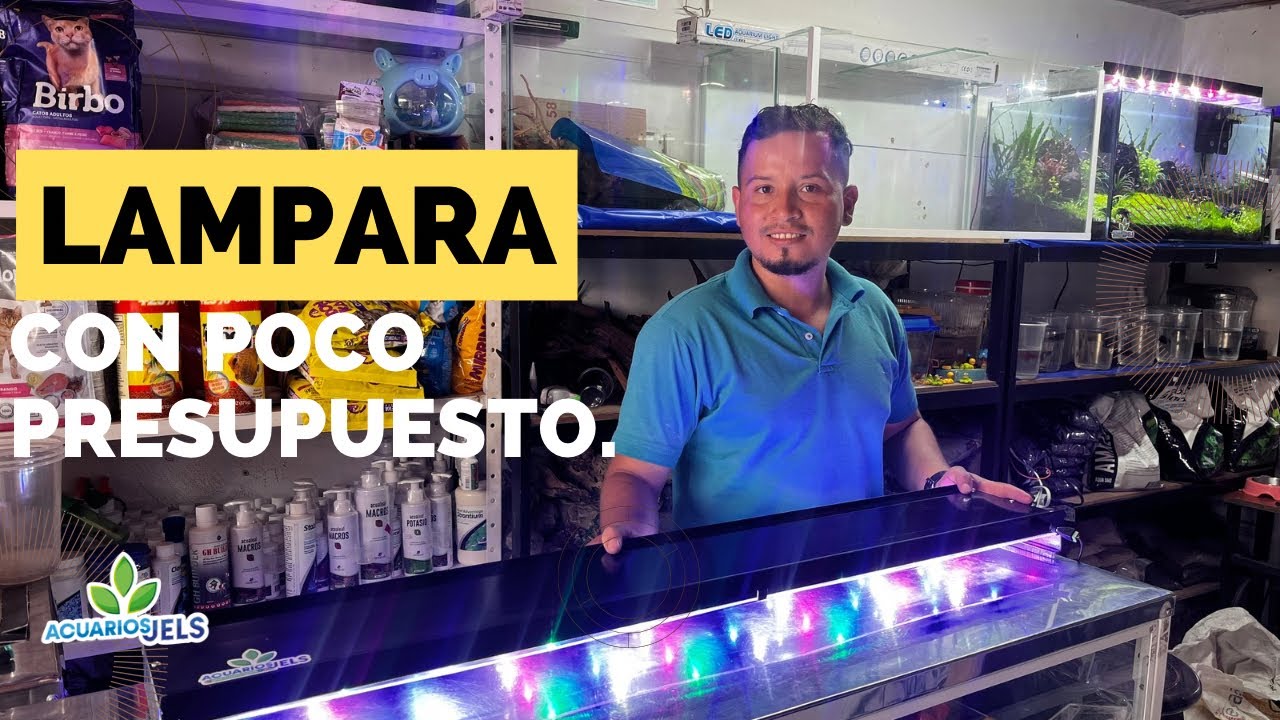Lámpara casera para acuario plantado con led de 3w  cómo hacer fácil y rápido segunda parte