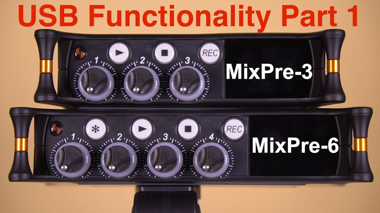 How to use a Sound Devices Mixpre-3 or Mixpre-6 as a USB interface Part 1