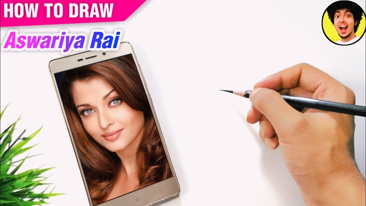 Aishwarya Rai Drawing || How To Draw Aishwarya Rai || Pencil sketch easy