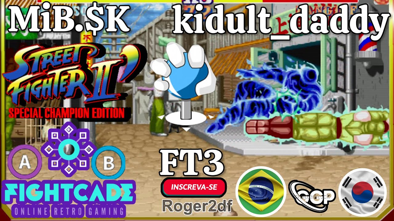 Street Fighter II'Champion✅RANK🔴((B))MiB.$K🆚kidult_daddy((A))🔴-FT5-🔴Fightcade2 ONLINE▶️LUTA🥉TOP!!🥉🎥🥊