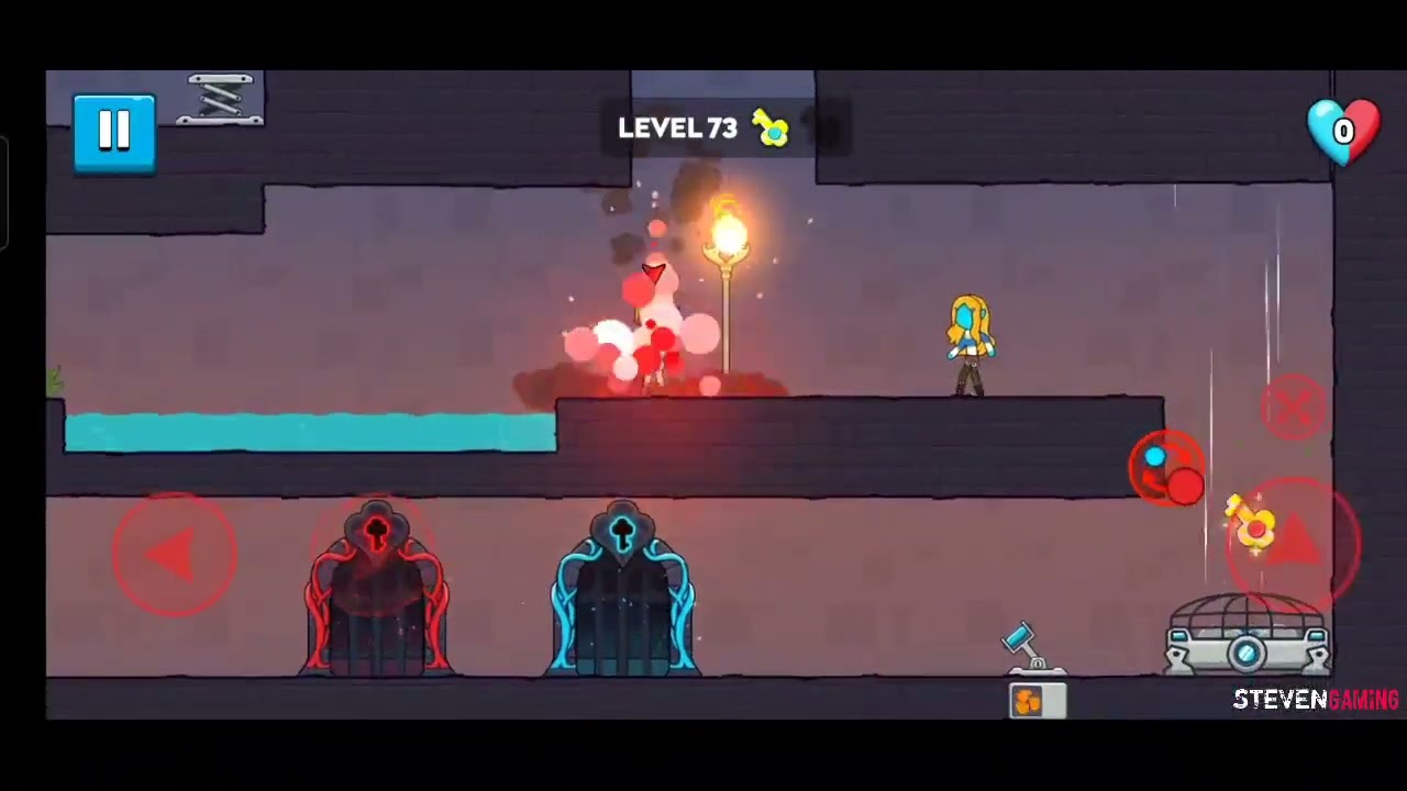 Red Boy Blue Girl / Level 71  To 75 / Gameplay And Walkthrough 