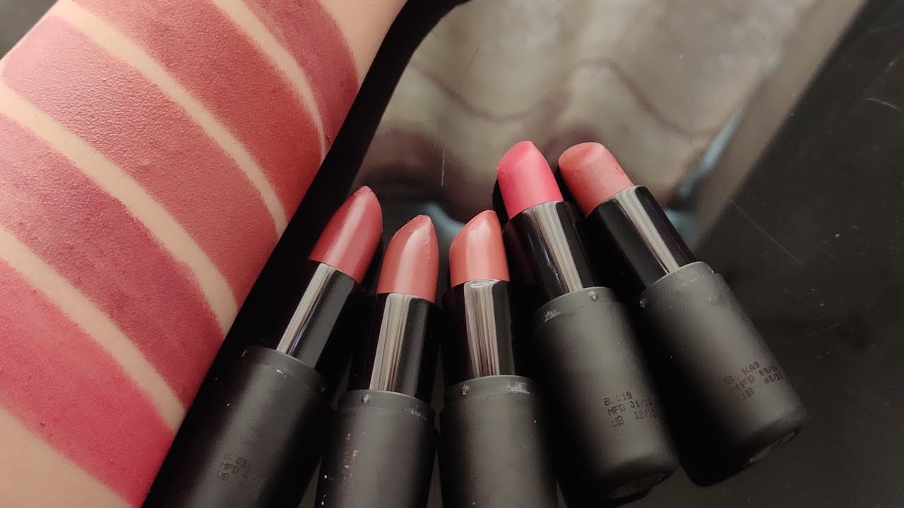 FACES CANADA weightless matte lipstick - REVIEW AND SWATCHES || Roop sandhu