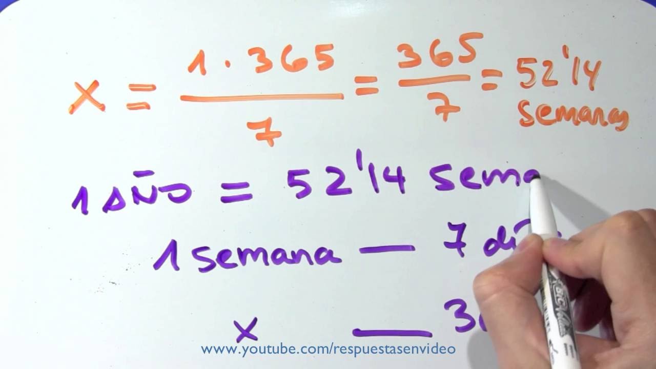 &iquest; Cu&aacute;ntas semanas tiene un a&ntilde;o ? &iquest; C&oacute;mo se calcula ?