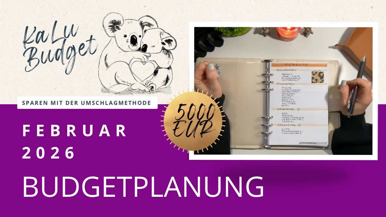 Wenn man für Fehler bezahlen muss🫣| Budgetplanung Februar 2026💰 | Wir verplanen knapp 4700 Eur 