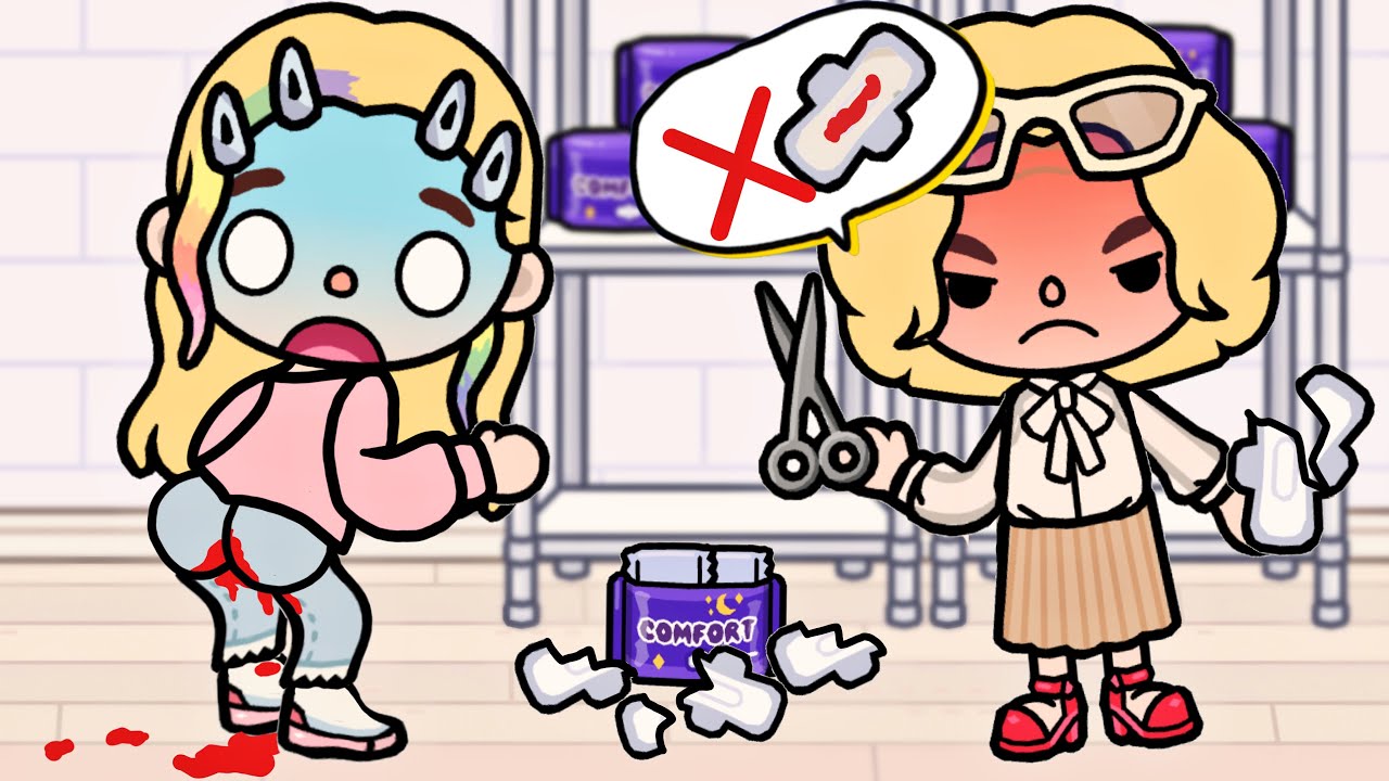 My Mom Forbids Me to Use Pads 😨🩸 She Controls My PERIOD?! | Toca Boca Life Story