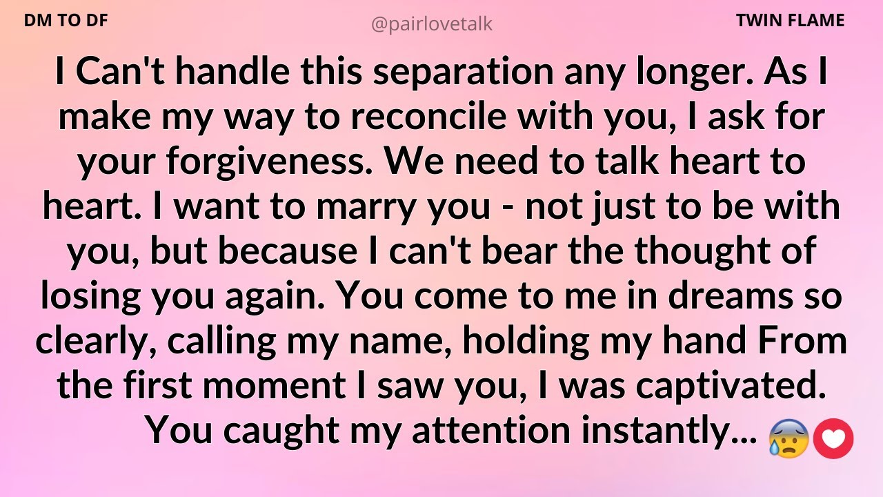 DM 💌 Listen 😭 I Can't Handle This Separation Any Longer...😥🥀 DM TO DF 🖤 Divine Masculine Energy