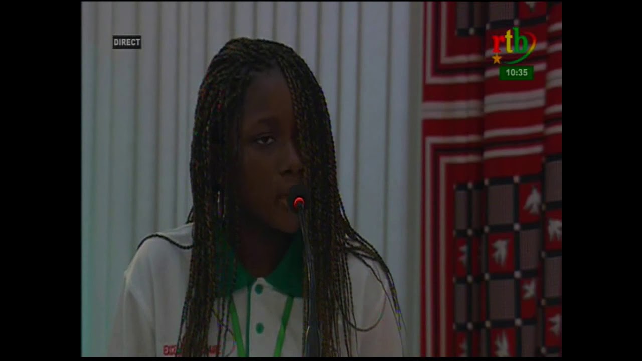 Rtb - Journée de l'excellence scolaire 2019: discours de la représentante des lauréats