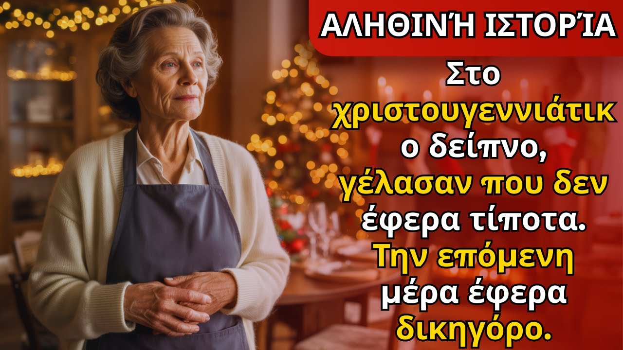 Στο χριστουγεννιάτικο δείπνο γέλασαν που δεν έφερα τίποτα. Την άλλη μέρα έφερα δικηγόρο.