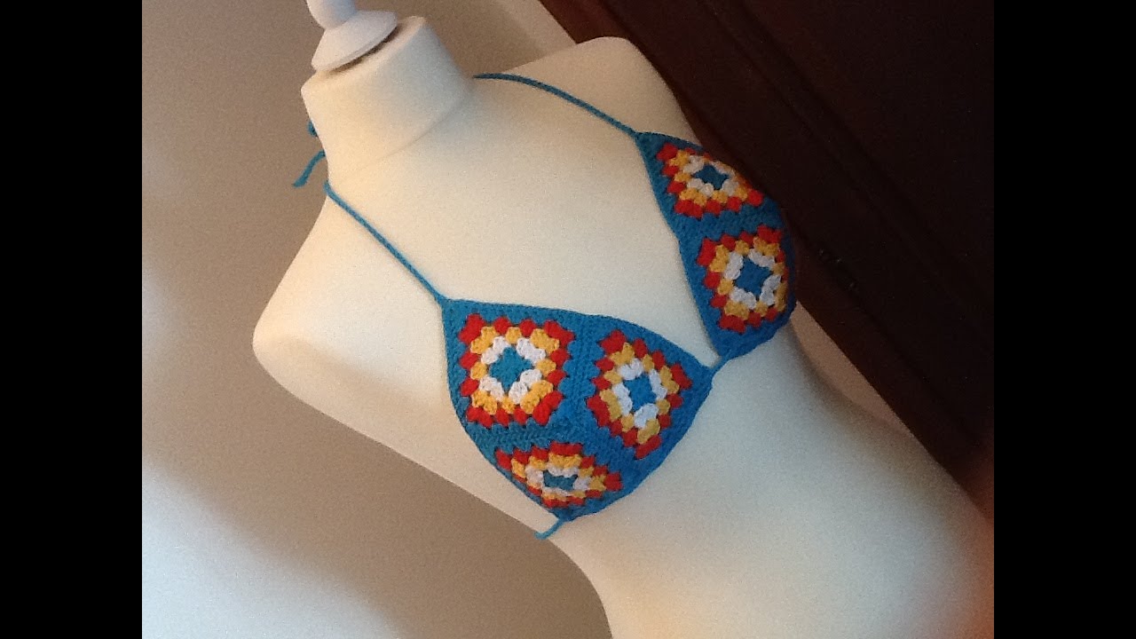 Bikini ad uncinetto - Modello turchese