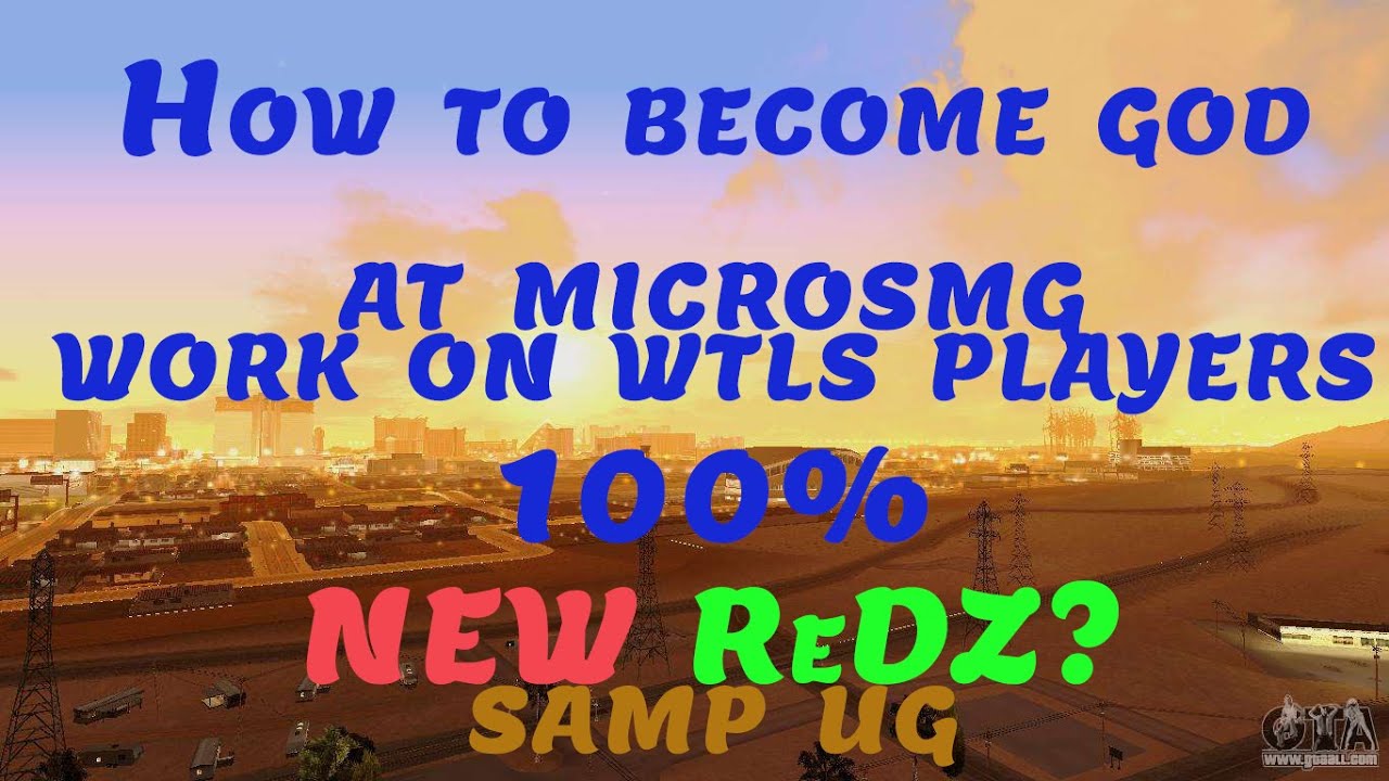 SAMP how to get good aim, how to get good microsmg aim uzi