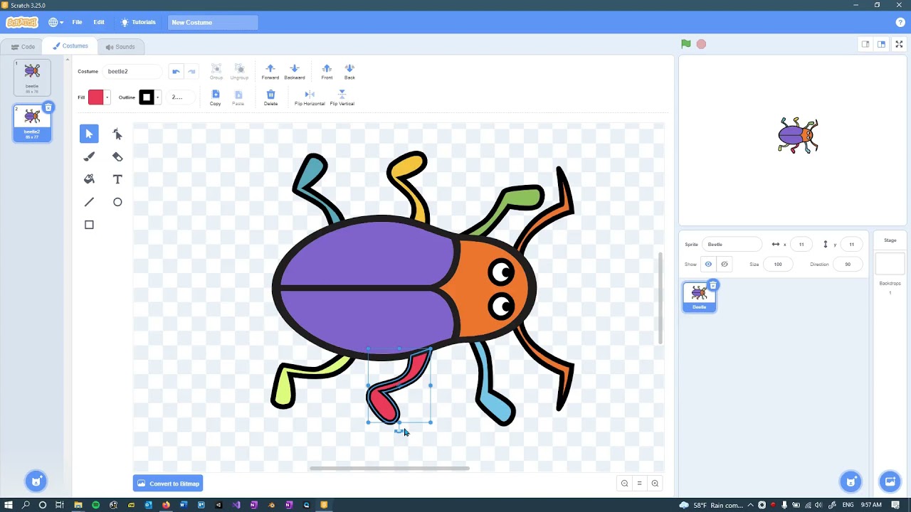 Scratch - Creating Costumes