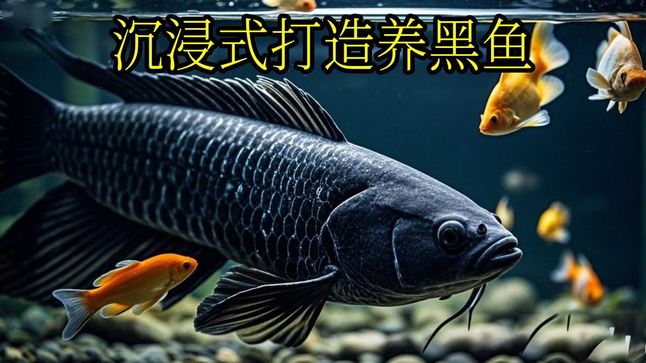 沉浸式养黑鱼，救了一只受伤的黑鱼，拯救它的过程真的是太解压啦！