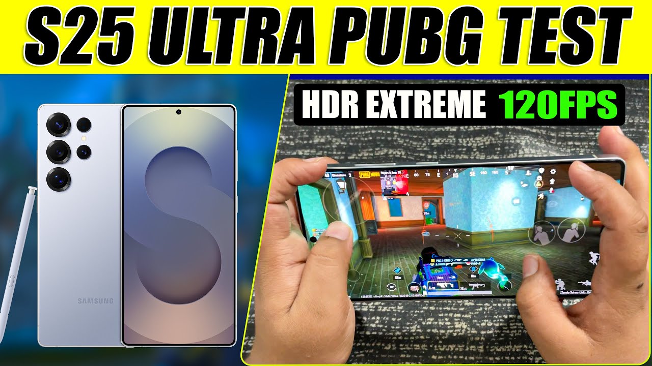 Samsung Galaxy S25 Ultra PUBG Mobile Test | 120 FPS Smooth Gameplay