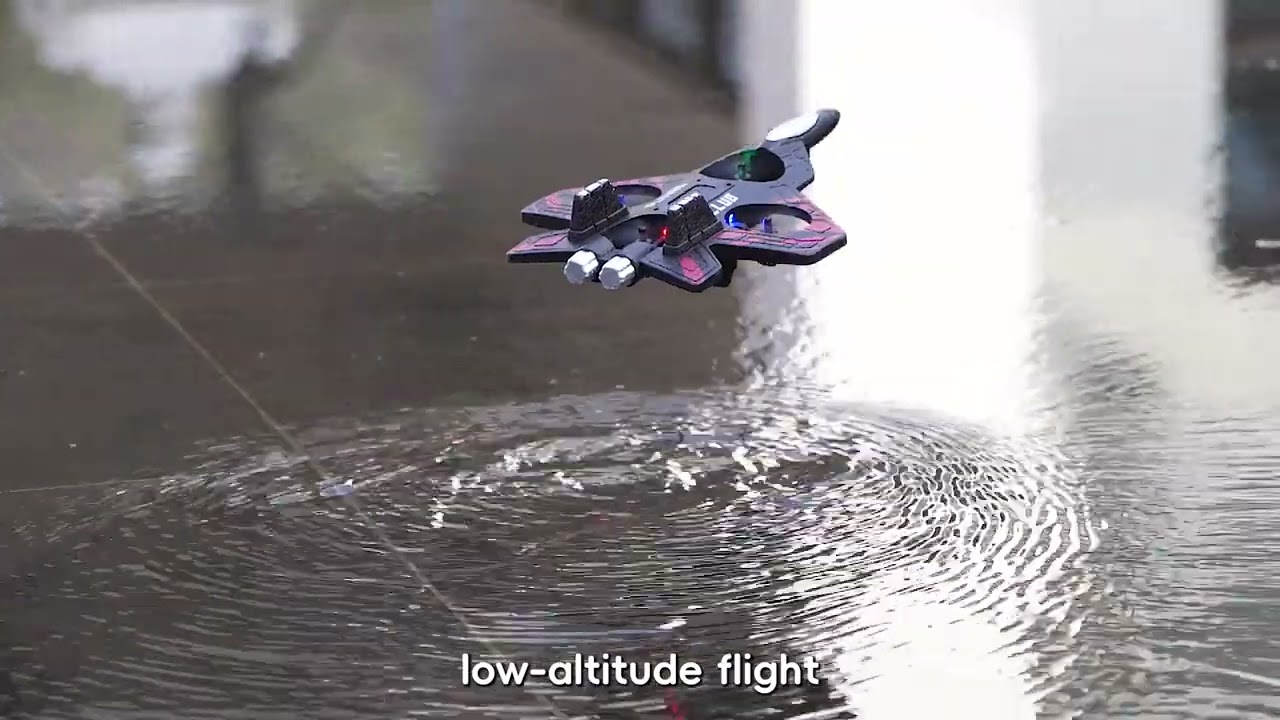 E72 EPP Foam RC Fighter Jet 2.4G 4 Channels Drone Intelligent Altitude Hold Helicopter Toy