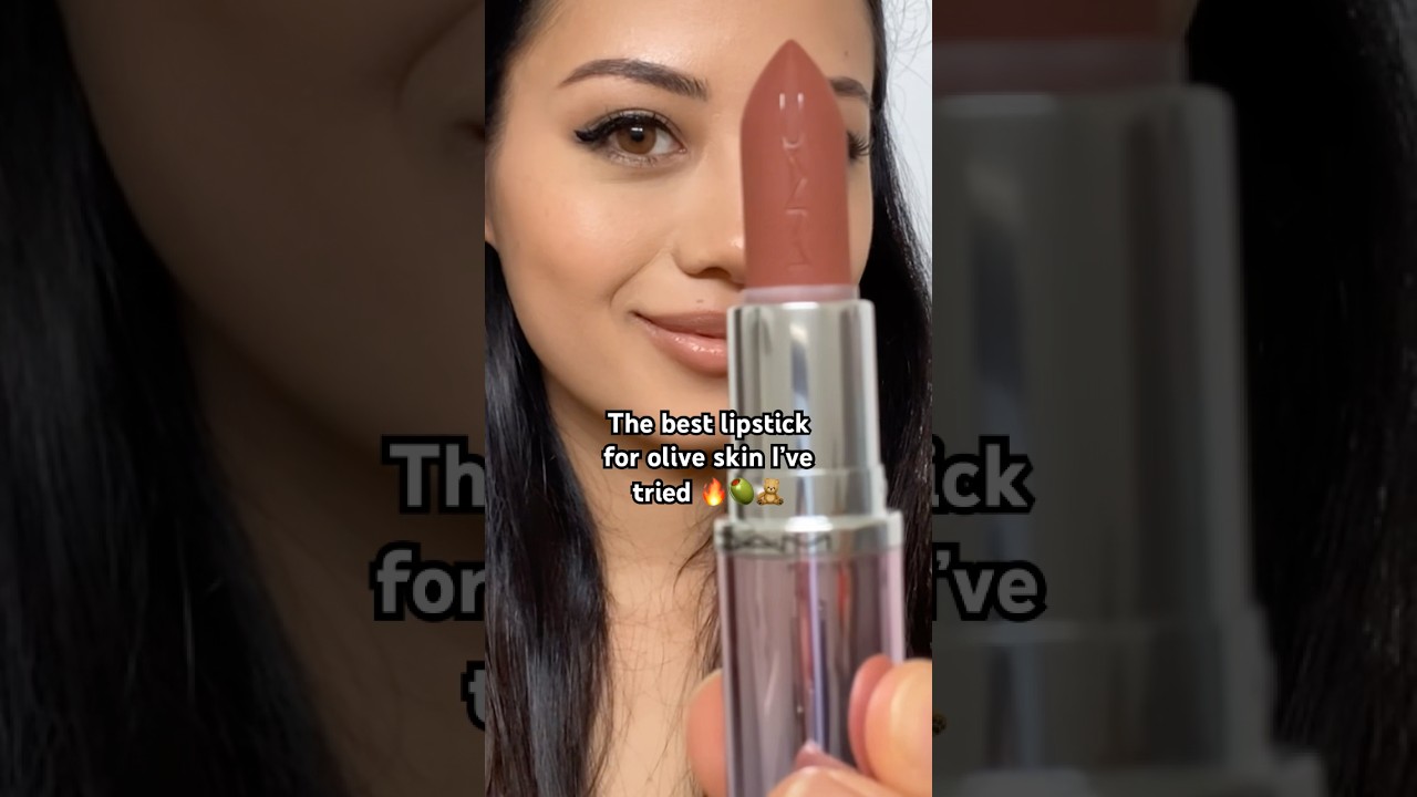 🔥Best lipstick for medium olive skin. Mac warm teddy swatch #mac #oliveskin #makeup #lipstick