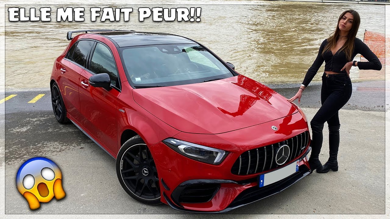 ELLE POUSSE LA NOUVELLE A45 S AMG DE 421 CHEVAUX A FOND 😱 !!